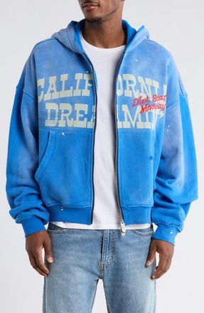Diet Starts Monday California Dreamin Zip Hoodie in Blue at Nordstrom, Size X-Large