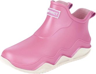 Generic Wellington Boots For Women Fashionable Slip On Short Boots For Couples Ideal For Rainy Days Design With Sole For All Seasons Ladies Waterproof Fashion