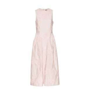 Rotate ROTATE Birger Christensen, Party Dresses, female, Purple, Size: S Flower Midi Dress