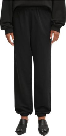 Maison Margiela Printed Trainingsbroeken - Dames - Sweatpants - Zwart - L - Katoen - Broeken