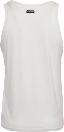 Dolce & Gabbana Tanktop van stretchkatoen - Wit