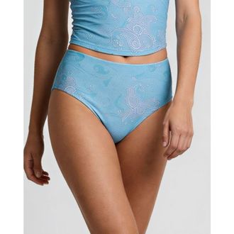 Lords of Harlech Paisley Explosion Womens Swimsuit Bottom in Paisley Explosion Teal at Nordstrom, Size X-Small