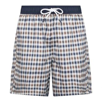Aquascutum Beachwear, male, Multicolor, Size: 3XL Iconic Volley Swim Shorts