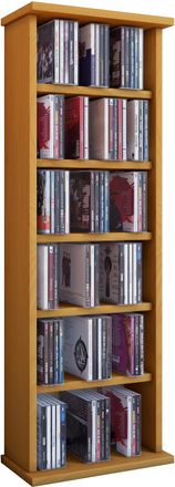 ebuy24 Ebuy24 - Estante De Cd Vcm Madera Estante De Cd Con Espacio Para 150 Cd O 65 Dvd O 36 V&iacute;deos Dimensiones: Al. 92 X An. 31 X T. 18 Cm Estante De Dvd El