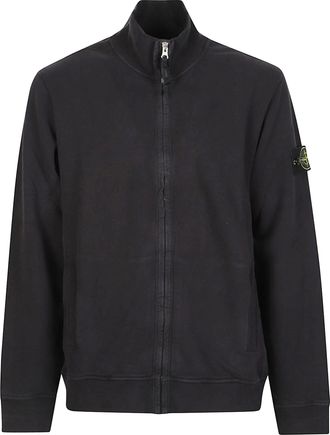 Stone Island Minimalistic Full-Zip Cotton Sweatshirt