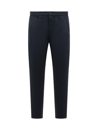 Department Five Dark Navy Slim Chino Trousers