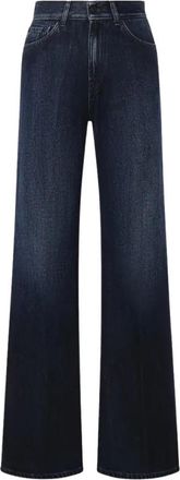 Dondup Amber Wide Jeans - Dames - Loose Fit Jeans - Blauw - W30 - Denim - Jeans