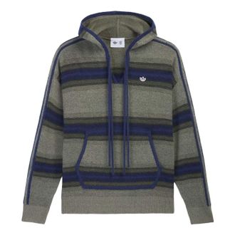 adidas x CLOT Baja Hoodie Asia Sizing Trace Khaki Tech Indigo KE7064