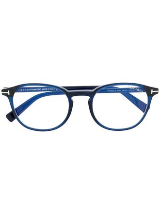 Tom Ford Eyewear Occhiali tondi - Blu