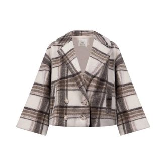 Nukus Nukus - Danique Jas - Dames - Mantels - Beige - Maat: L Wol