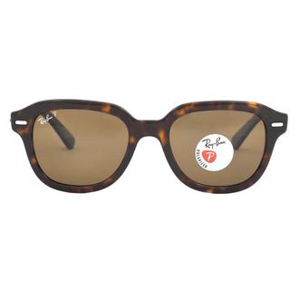 Ray-Ban Erik Polarized Brown Square Unisex Sunglasses RB4398 902/57 53