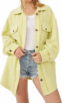 Free People Ruby Long Sleeve Button Front Jacket In Luminary