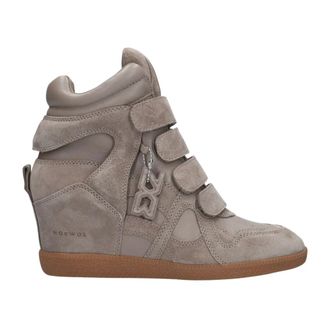 Nokwol Eden Wedge Sneaker - Dames - Schoenen - Bruin - Maat: 40 EU Wol
