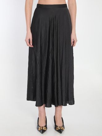 Balenciaga Asymmetrical Midi Skirt