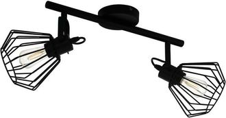 Eglo Tabillano 2 Lamp Twin Spotlight Black - Eglo