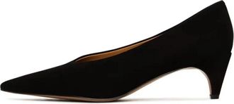 Cesare Gaspari Velvet Curve Pumps - Black - Dames - Pumps - Zwart - 41 EU - Su&egrave;de - Schoenen