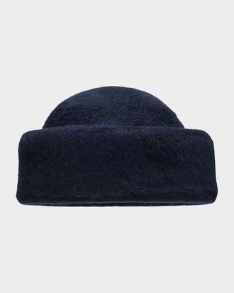 Loro Piana Mens Pablo Wool Beanie Hat