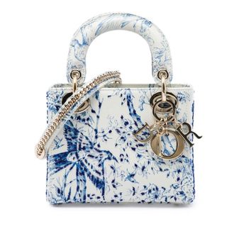 Dior Pre-owned Dior Mini Calfskin Beaded Jardin D Hiver Lady Dior Ladies 9QUZ841OLMEEKMT6