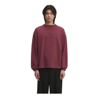 VETEMENTS Sudadera corta boxy con logo ovalado - Tops - Hombre - Marr&oacute;n - L