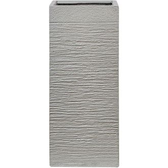 Beliani Plant Pot DION 26 cm Light Grey