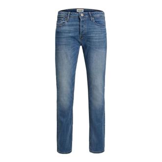 Jack & Jones Jeans, Heren, Blauw, W33 L32, Denim, Slim-fit Jeans