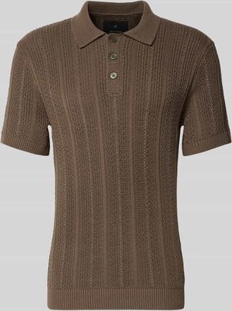 Jack & Jones Slim Fit Poloshirt mit Knopfleiste in Hazel, Gr&ouml;&szlig;e XXL