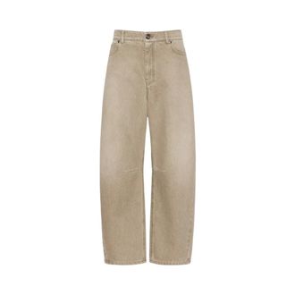 Max Mara Jeans de pierna barril - Jeans - Mujer - Beige - XS