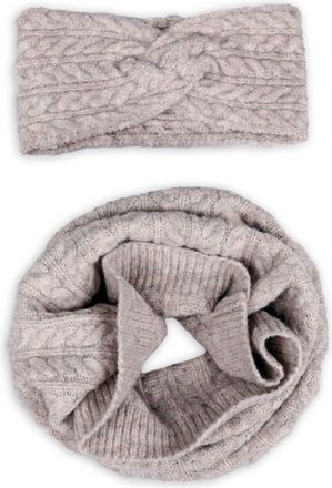 Capelli Loop CAPELLI NEW YORK, Damen, beige, Strick, Obermaterial: 50% Polyacryl, 50% Polyester, Modet&uuml;cher Loop, mit Zopfstrickmuster