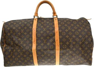 Louis Vuitton Pre-owned Weekend Bags, female, Brown, Size: ONE SIZE Pre-owned Monogram Canvas Keepall Duffle Bag