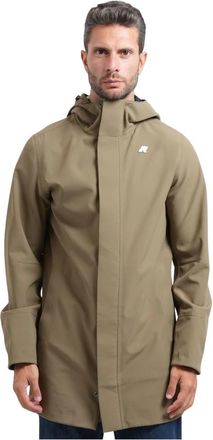 K-Way Marlyn Bonded Jacket - Heren - Regenjassen - Groen - XL - Polyester - Jassen