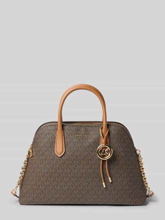 Michael Kors Handtasche mit Logo-Muster Modell FREDDIE in Dunkelbraun, Gr&ouml;&szlig;e 1