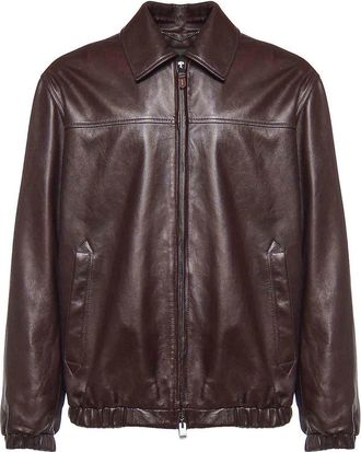 Canali Nappa Leather Blouson
