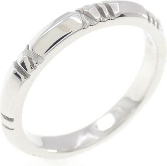 Tiffany & Co. Silver White Gold (18K) Band Ring (Pre-Owned)