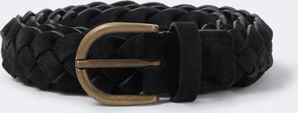 Rubinacci Braided suede belt