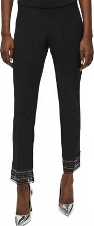 Joseph Ribkoff Silky Knit Straight Trousers In Black