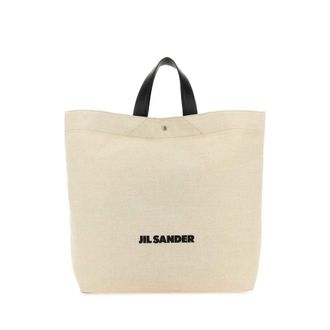 Jil Sander Sand Canvas Flat Shopping Bag