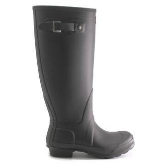 Hunter Original Tall Wide Rubber Womens Calf Length Boots - Black - Size:UK 6