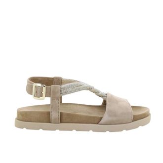Gabor Schoenen, Dames, Beige, 38 EU, 84.601 Flat Sandalen