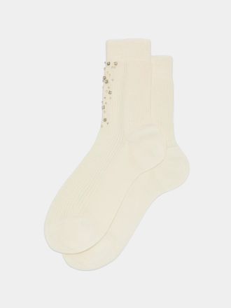 Maria La Rosa Womens Stars Silk-Blend Mid-Calf Socks One Size
