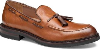 Johnston & Murphy Hartford Tassel Loafer in Tan Italian Full Grain at Nordstrom, Size 11.5