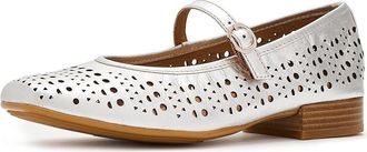 S&ouml;fft Ellie Womens Flat Shoes Light Platino : 6.5 M (B), Leather