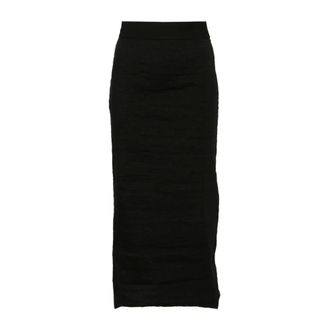 Uma Wang Midi Skirts, female, Black, Size: L Midi Skirt