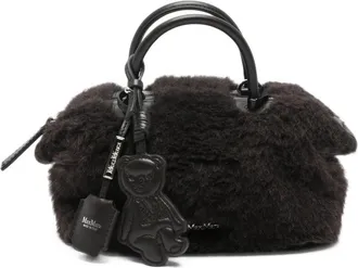 Max Mara MXATedholdalls1 Teddy-texture Bear-charm Tote Bag