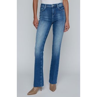 L'agence Ruth Raw Hem Straight Leg Jeans in Castro at Nordstrom, Size 30