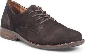 Børn Ryker Plain Toe Derby in Chocolate Suede at Nordstrom Rack, Size 10.5