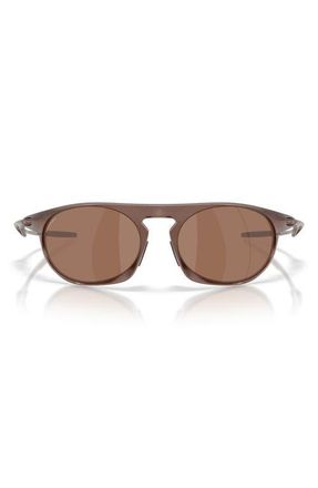 Oakley Neo Jacket 58mm Oval Sunglasses in Matte Mahogany /Prizm at Nordstrom