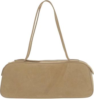 Khaite Schoudertas van su&egrave;deleer Toprits - Dames - Schoudertassen - Beige - ONE Size - Leer - Tassen