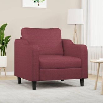 vidaXL Sill&oacute;n De Tela Rojo Tinto 60 Cm Vidaxl