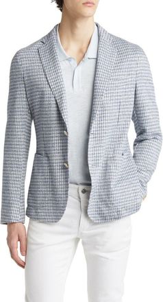 BOSS Hanry Linen & Cotton Sport Coat in Open Bu at Nordstrom Rack, Size 36 Regular