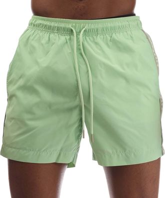 HUGO BOSS Hugo Heren Fab Tape Logo Zwemshort (Groen)